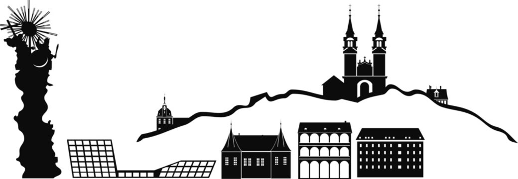 Linz_&Ouml;sterreich_Donau_Silhouette