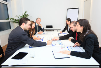 Business people at work