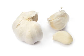 Garlic isolated on white background