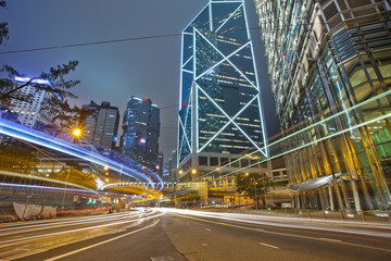 Fototapeta na wymiar Modern building Landscape in Hong Kong
