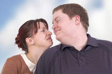 Man and woman as a happy couple