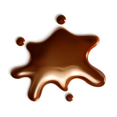 Chocolate drop, vector illustration