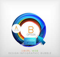 Circle web design bubble | infographic elements