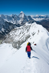 Pic de l& 39 île (Imja Tse) escalade, région de l& 39 Everest, Népal