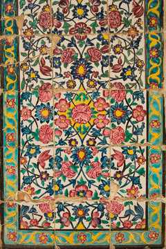 tile panel in the Khan Medrese