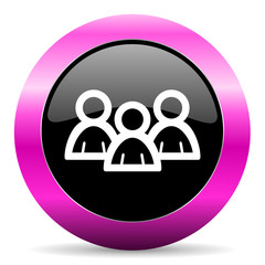 forum pink glossy icon