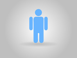 Flat icon of businessman