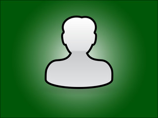 Flat icon of businessman