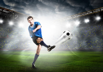 Fototapeta na wymiar soccer player