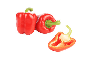 Sweet red peppers.