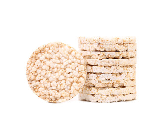 Stack of rice cakes.
