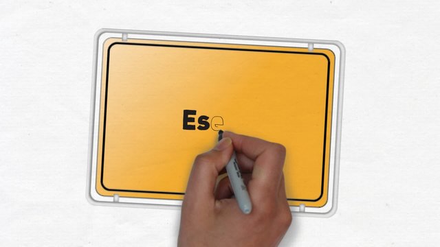 Esens Ortseingangsschild Ortseingang Stadt