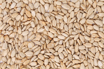 Raw sunflower seeds.