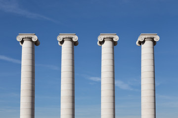 Vier Säulen, Barcelona, Spanien
