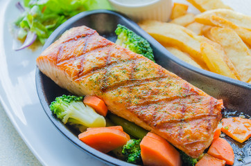 Salmon grilled