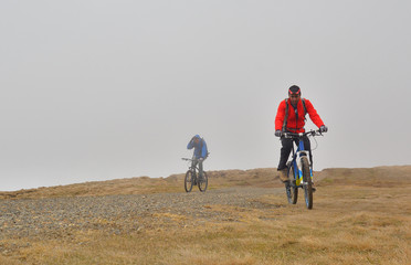 Obraz premium mountain biking