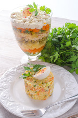 Polish vegetable salad