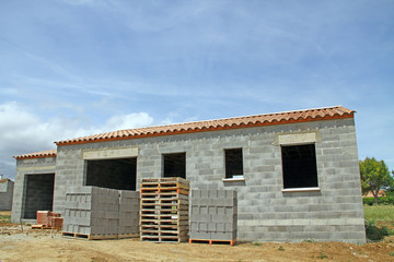 Chantier de maison individuelle
