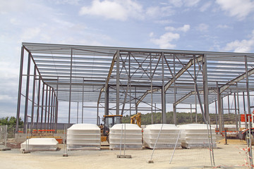 Construction d'un entrepot