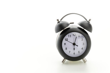 Clock isolated on white