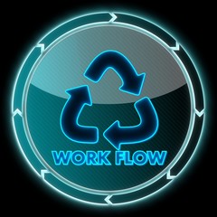 glaring electronic workflow sign