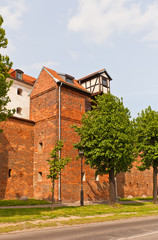 Zuraw crane tower (XIII c.) of Torun town, Poland