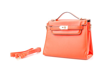 Handbag isolated white background
