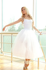Beautiful balerina practicing in ballet class © Africa Studio
