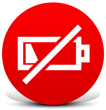 recommend clip art: Battery low symbol concept image.