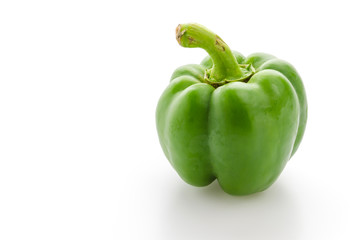 Green pepper isolated on white