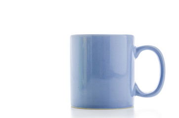 Color mug isolated on white