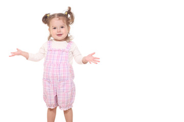 Portrait of a beautiful little girl.