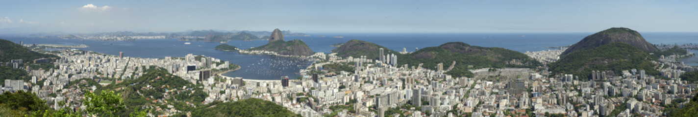 Fototapeta na wymiar Rio de Janeiro Brazil Skyline Panorama
