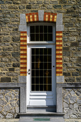 Simple decoration of entrance door