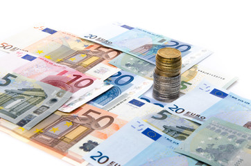 Composition of euro banknotes and coins