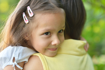 mother with her daughter