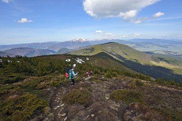 Obraz premium Mountain Carpathian landscape