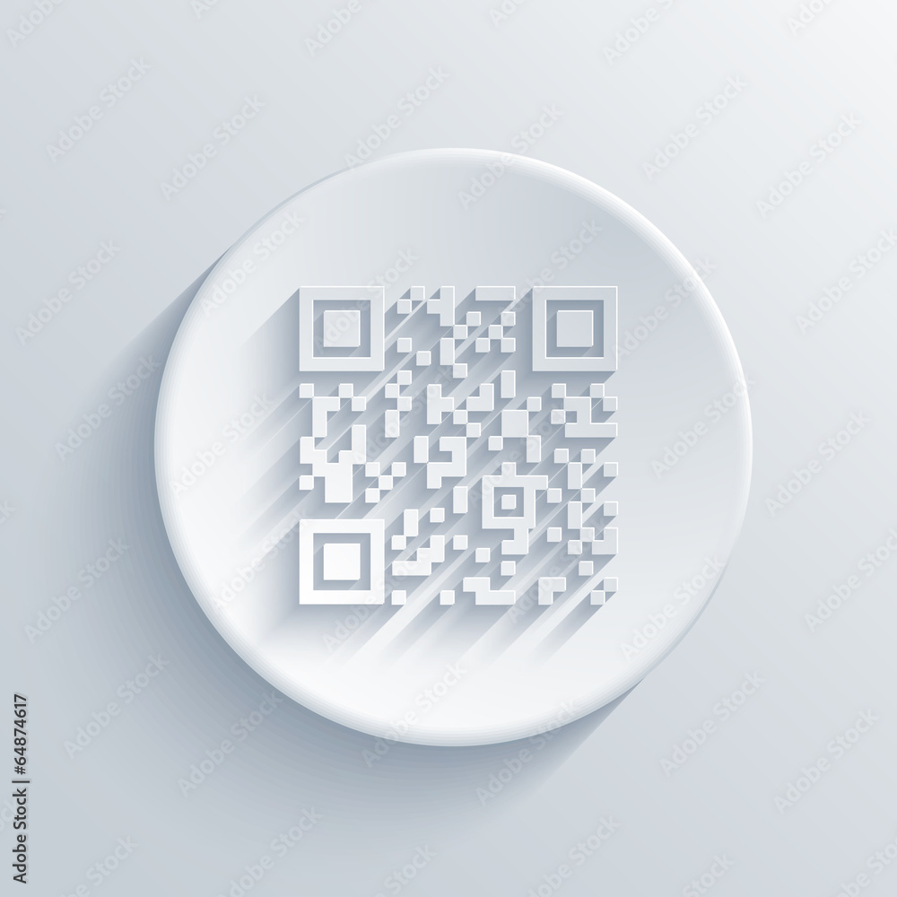 Poster vector modern qr code background