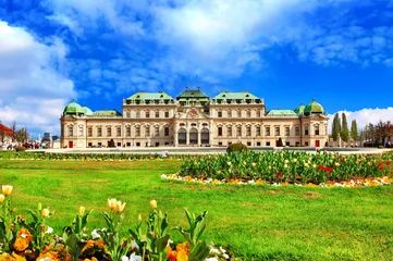 Fotobehang prachtig kasteel Belvedere, Wenen, Oostenrijk © Freesurf