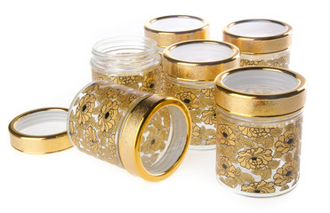 food containers on the  white background.