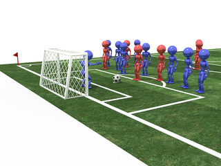 Footballer takes the penalty #5