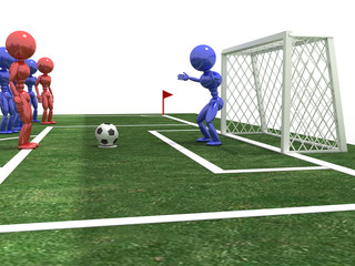 Footballer takes the penalty  #3