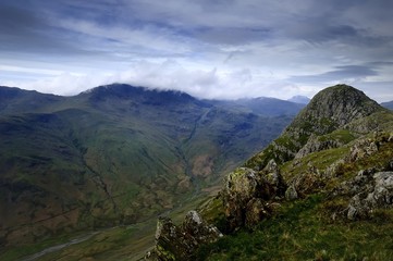 Fototapeta premium Pike of Stickle across to Bowfell