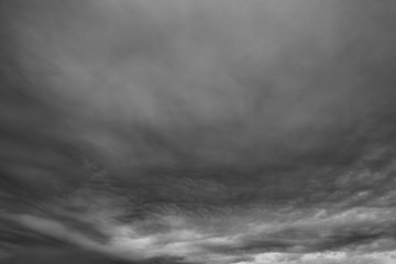 Rainy clouds.