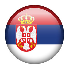 Serbia flag button