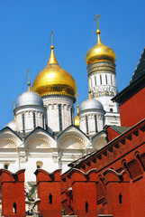 Fototapeta na wymiar Moscow Kremlin. Archangel church. UNESCO Heritage.