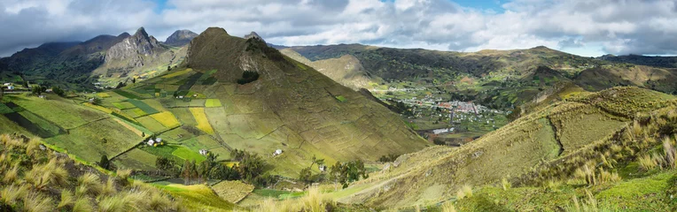 Gordijnen Panoramic view of Zumbahua © estivillml