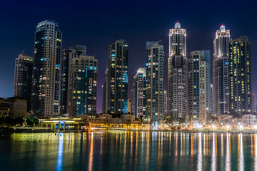 Obraz na płótnie Canvas Dubai downtown. East, United Arab Emirates architecture