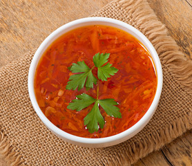 Fresh vegetable soup