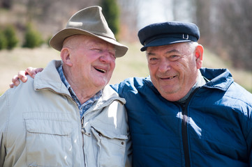 Two senior men